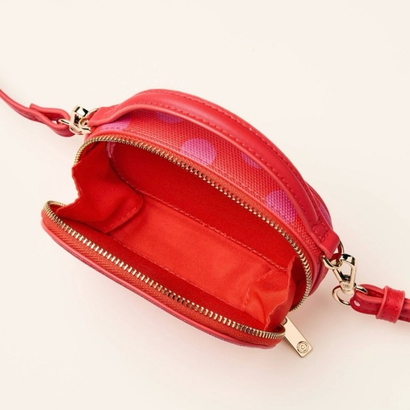 Kate Spade x Target NWT Pink and Red Polka Dot Mini Crossbody Bag - Picture 4 of 5